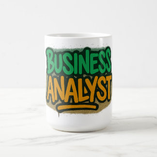 Geschäftsanalyst im Graffiti-Stil Kaffeetasse