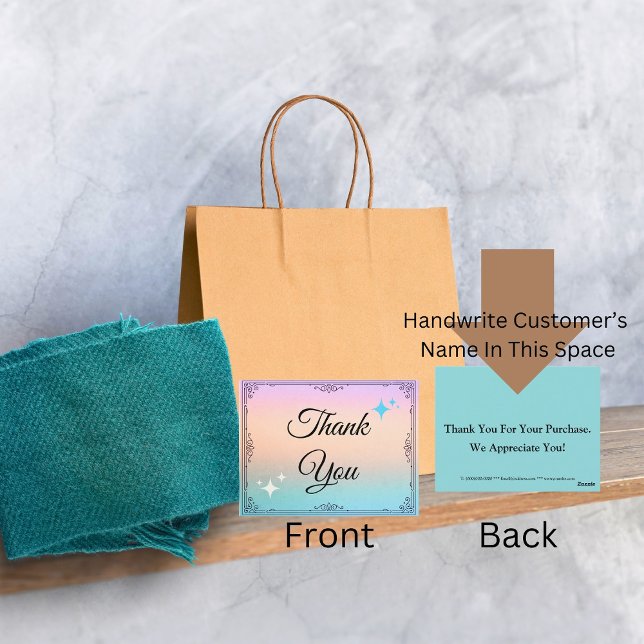 Geschäftsbedankung durch den Kunden Postkarte (Von Creator hochgeladen)