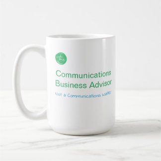 Geschäftsberater für Kommunikation, nicht eine War Kaffeetasse