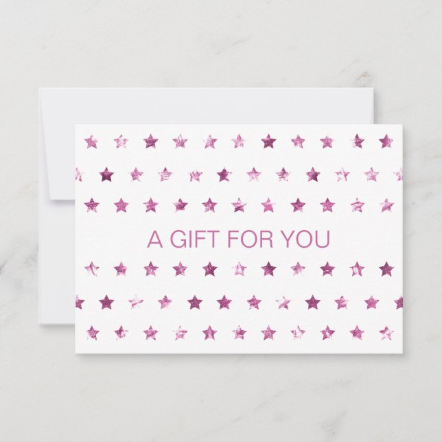 GESCHÄFTSBESCHEINIGUNG Glitzer Stars (Vorderseite)