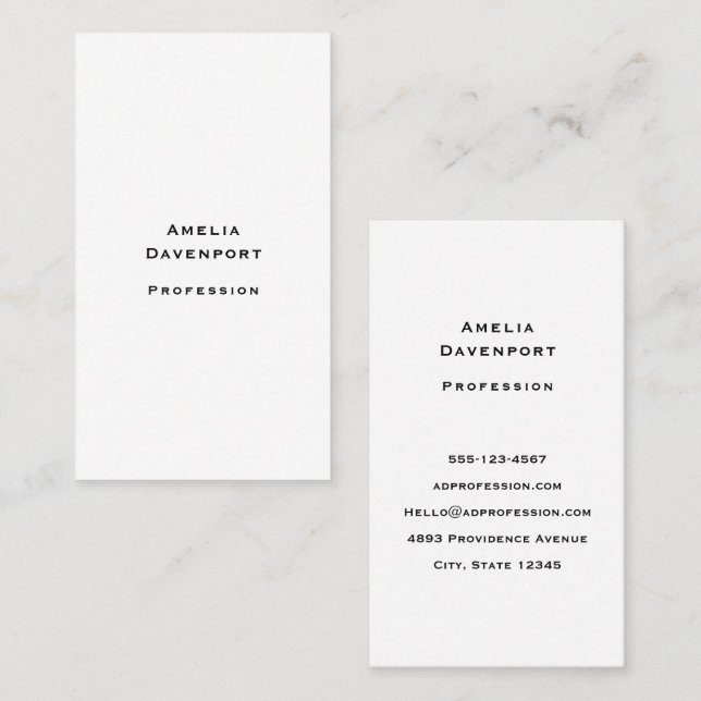 Geschäftsbogen 11b visitenkarte (Vorne/Hinten)