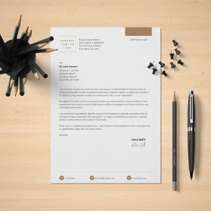 Geschäftsbrief mit Briefkopf-Design Briefbogen