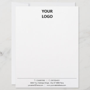 Geschäftsbriefe mit Logos und QR-Code-URL Briefbogen