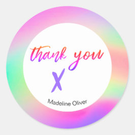 Geschäftsdanken Stationary Custom Lila Runder Aufkleber