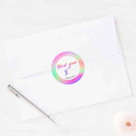 Geschäftsdanken Stationary Custom Lila Runder Aufkleber