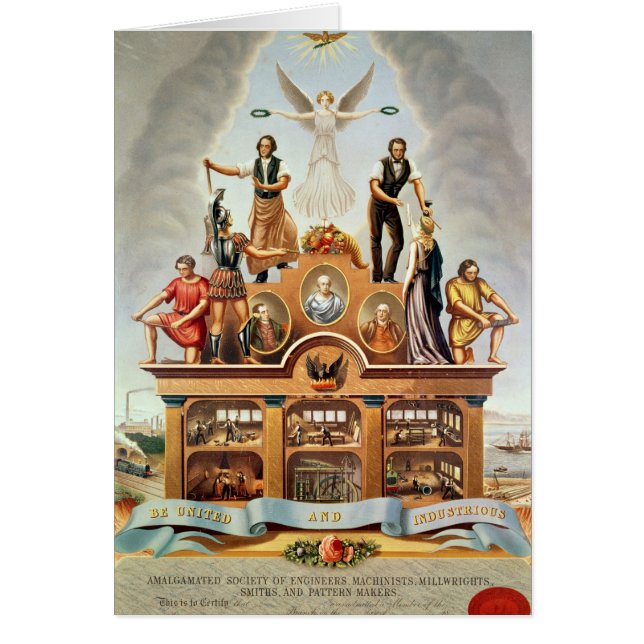 Geschäftsemblem der amalgamierten Gesellschaft (Vorne)