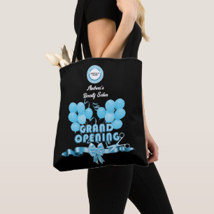 Geschäftseröffnungs-Launch-Party Blau Schwarz Cust Tasche