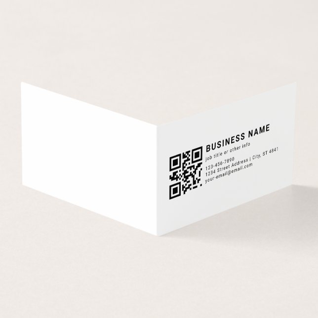 Geschäftsfördernder QR-Code (Vorderseite)