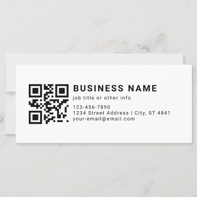 Geschäftsfördernder QR-Code (Vorderseite)