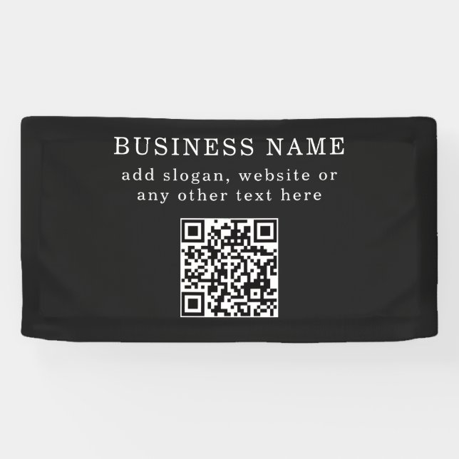 Geschäftsfördernder QR-Code  Banner (Horizontal)
