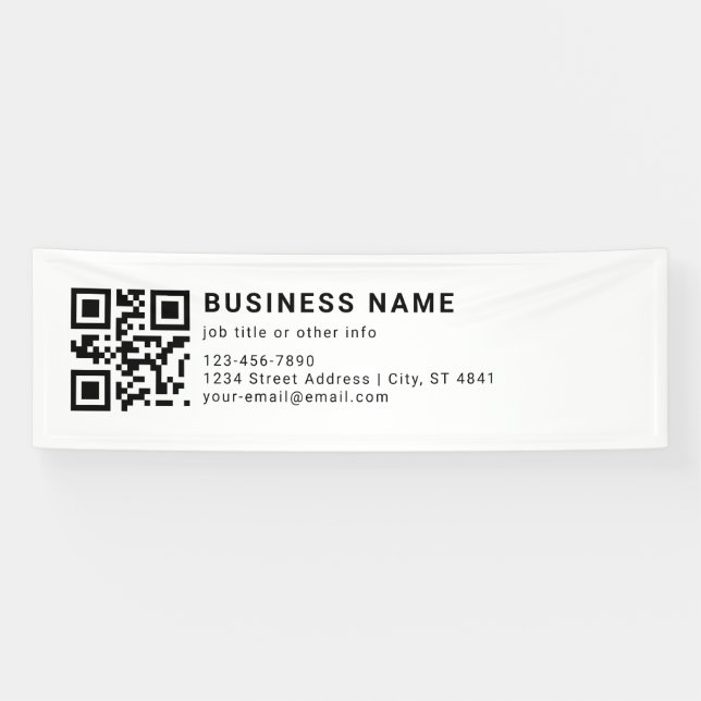 Geschäftsfördernder QR-Code Banner (Horizontal)