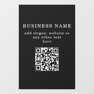 Geschäftsfördernder QR-Code Fensteraufkleber