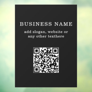 Geschäftsfördernder QR-Code Fensteraufkleber