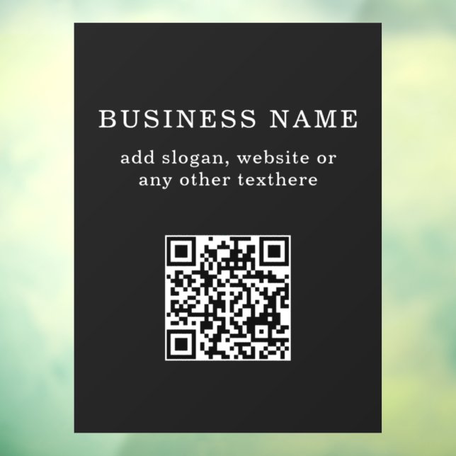 Geschäftsfördernder QR-Code  Fensteraufkleber (Blatt 3)