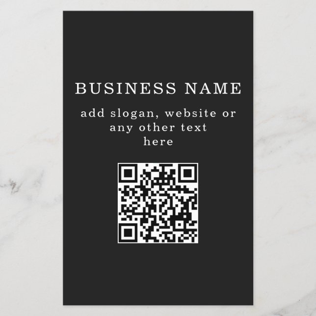 Geschäftsfördernder QR-Code  Flyer (Vorne)