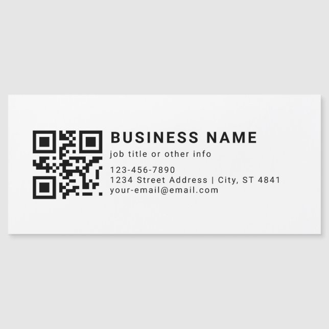 Geschäftsfördernder QR-Code Magnetkarte (Vorderseite)
