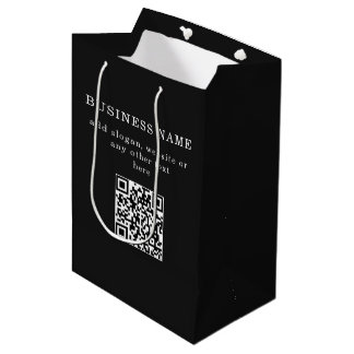 Geschäftsfördernder QR-Code Mittlere Geschenktüte