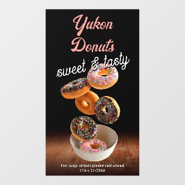 Geschäftsförderung für individuelle Donut-Shops Fensteraufkleber
