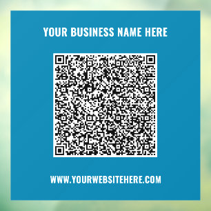 Geschäftsförderungs-QR-Code-Fensteraufkleber-Vorla Fensteraufkleber