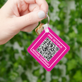 Geschäftsförderungs-QR-Code Schlüsselanhänger