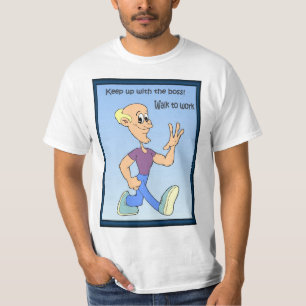 Geschäftsfreunde, erhalten mit dem Chef aufrecht T-Shirt
