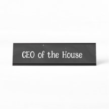 Geschäftsführer des Hauses Schreibtisch Name Plate
