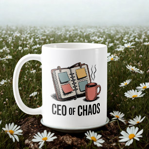 Geschäftsführerin des Chaos   Mutter-Multitasking- Kaffeetasse