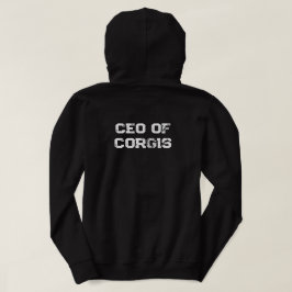 'Geschäftsführerin von Corgis ' Lustiges Hundemutt Hoodie