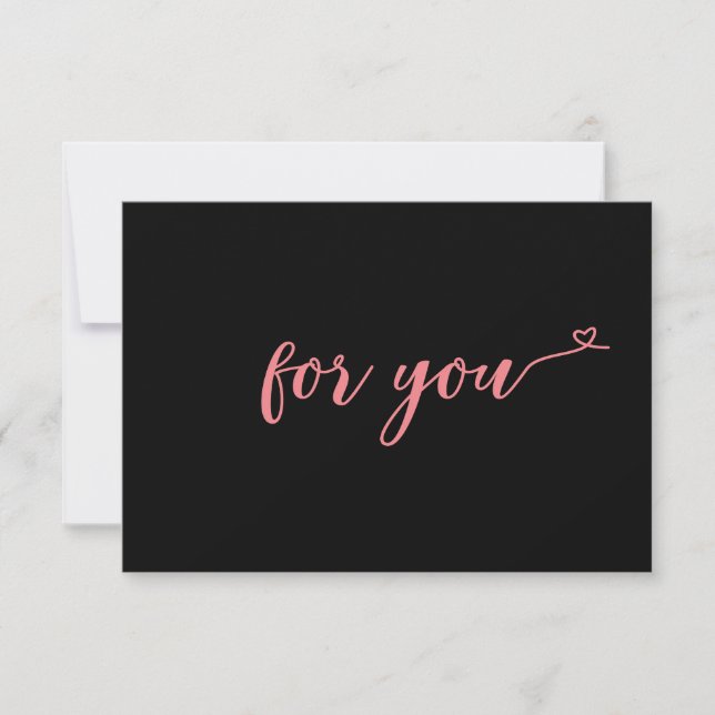GESCHÄFTSGESCHENKZERTIFIKAT | for you (Vorderseite)