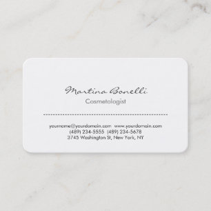 Geschäftskarte des Cosmetologen Business Card mit Visitenkarte