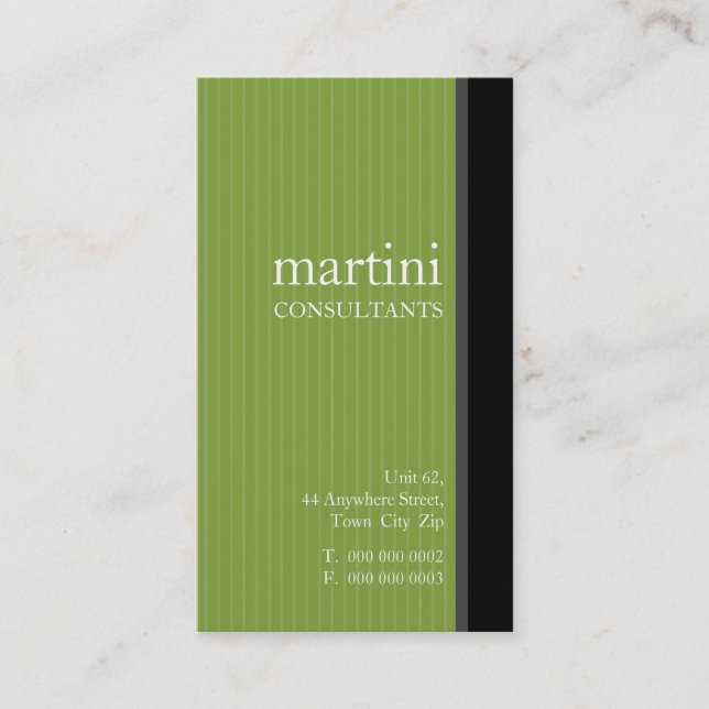 GESCHÄFTSKARTE: einfach 3 Visitenkarte (Vorderseite)