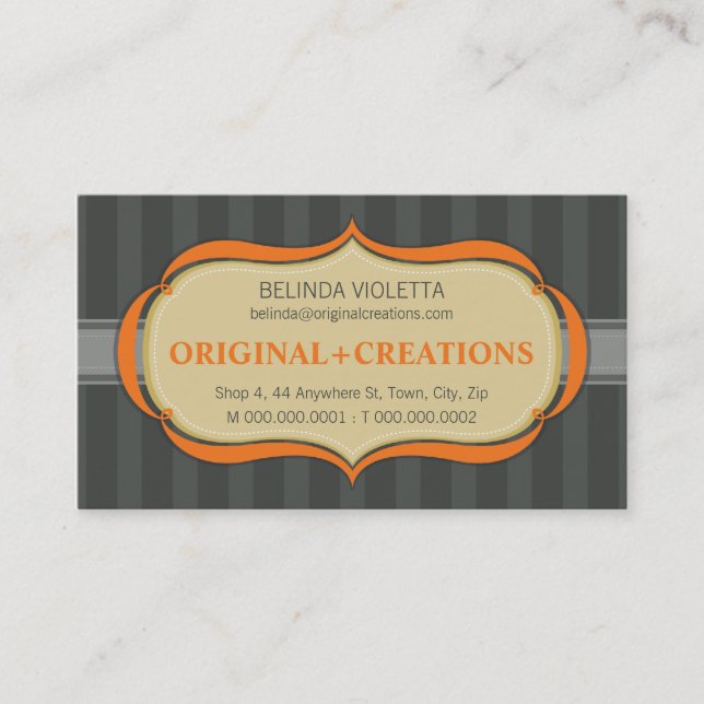 GESCHÄFTSKARTE :: eleganter Flammenwerfer L10 Visitenkarte (Vorderseite)