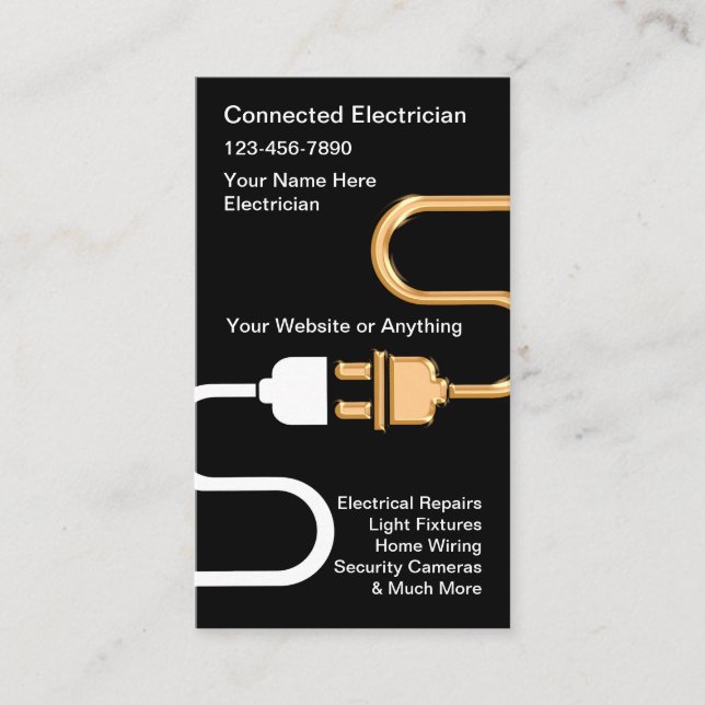 Geschäftskarte Elektroreparaturen Visitenkarte (Vorderseite)
