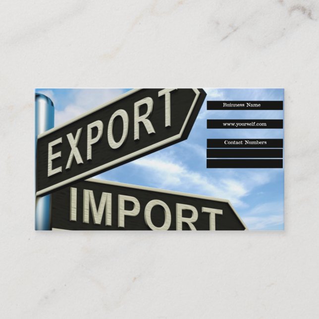 Geschäftskarte exportieren visitenkarte (Vorderseite)