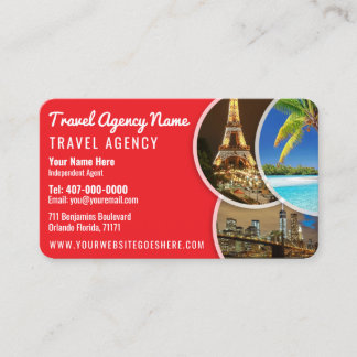 Geschäftskarte für den Agent Travel Template Visitenkarte
