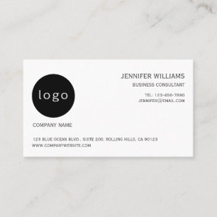 Geschäftskarte für elegante Minimalistische Logos Visitenkarte