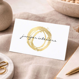 Geschäftskarte für Innenarchitekten Luxus-Gold-Log Visitenkarte