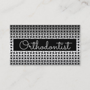 Geschäftskarte für Metal-Orthodontist Visitenkarte