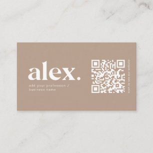 Geschäftskarte für moderne QR-Logos Visitenkarte