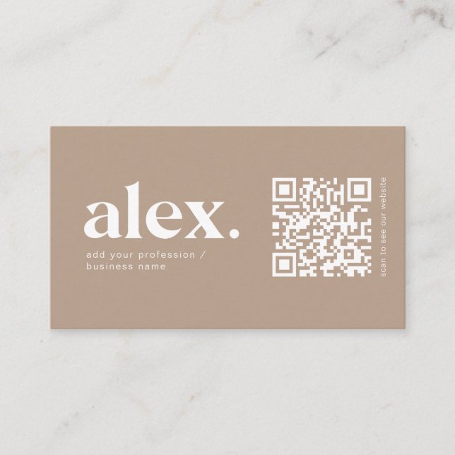Geschäftskarte für moderne QR-Logos Visitenkarte (Vorderseite)