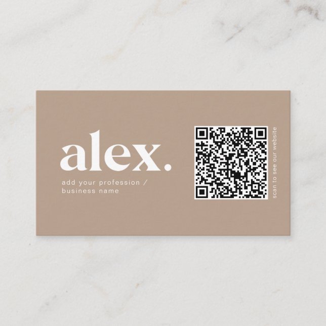 Geschäftskarte für moderne QR-Logos Visitenkarte (Vorderseite)