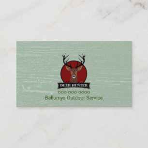 Geschäftskarte für Outdoor-Service von Deer Head Visitenkarte