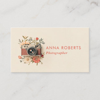Geschäftskarte für Vintage Hochzeitfotografen Visitenkarte