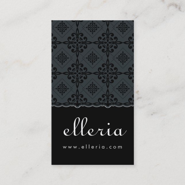 GESCHÄFTSKARTE: gemusterte P3 Visitenkarte (Vorderseite)