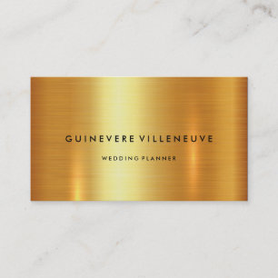 Geschäftskarte im LuxusImitatgold kundengerecht Visitenkarte
