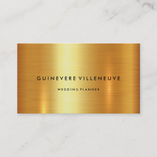 Geschäftskarte im LuxusImitatgold kundengerecht Visitenkarte