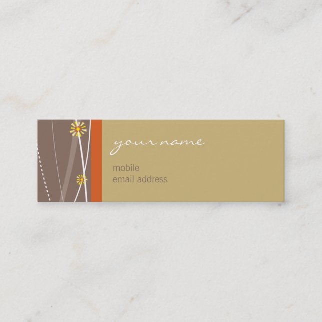 GESCHÄFTSKARTE: Klammern 3 Mini Visitenkarte (Vorderseite)