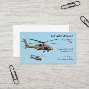Geschäftskarte Militärhubschrauber Visitenkarte