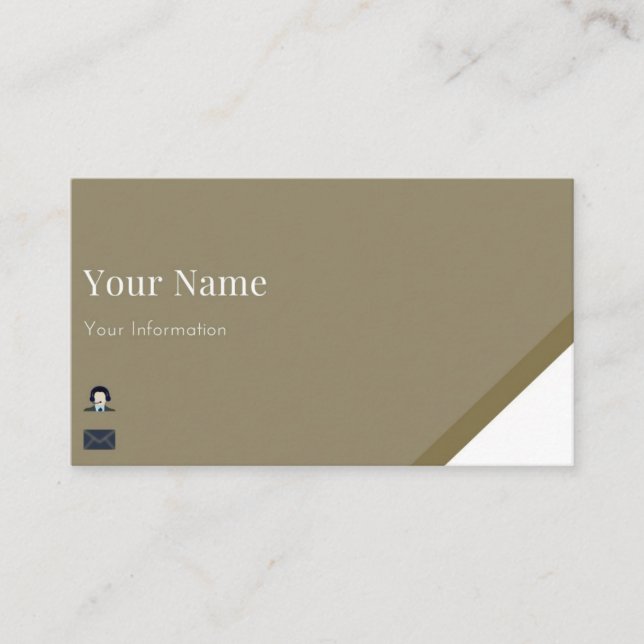 Geschäftskarte Visitenkarte (Vorderseite)