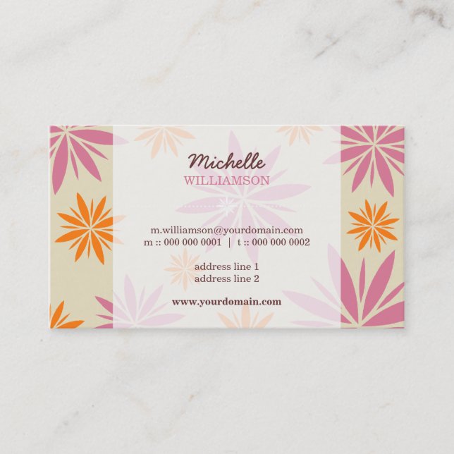 GESCHÄFTSKARTE: Vitalität 2 Visitenkarte (Vorderseite)